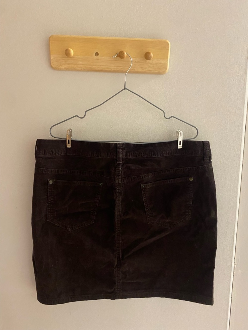 Tommy Hilfiger Vintage Brown Corduroy Mini Skirt